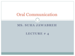 Oral Communication - An-Najah National University