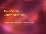 The Models of Communication