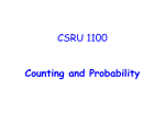 Counting and Probability