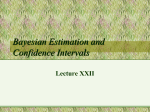 Bayesian Estimation and Confidence Intervals