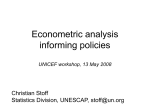 Econometric analysis