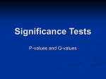 Significance Tests