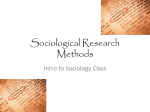 Sociological Research Methods