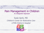 Pain Management in Children