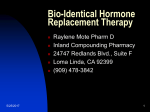 Bio-Identical Hormone Replacement Therapy