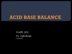 ACID BASE BALANCE