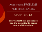 ANESTHETIC PROBLEMS AND EMERGENCIES