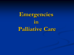 Emergencies in Palliative Care