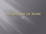 The Decline of Rome - Christian Brothers High School