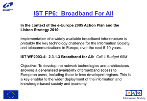 In preparation of Workprogramme 2000 IST: overview of status