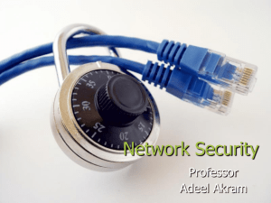 Network Security - University of Engineering and Technology