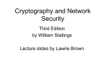 William Stallings, Cryptography and Network Security 3/e