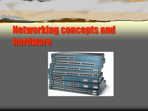 Networking concepts and hardware