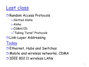 Chapter 6 slides, Computer Networking, 3rd edition