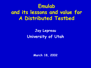 emulab.net: A Network Emulation and