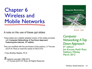 Chapter 6 slides, Computer Networking, 3rd edition