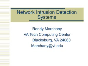 ECPE 5984 - Virginia Alliance for Secure Computing and Networking