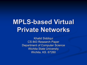 MPLS-based Virtual Private Networks