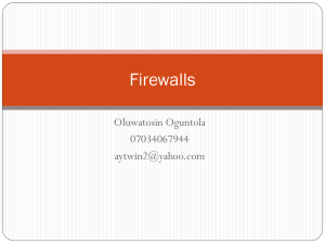 Screened-host firewall