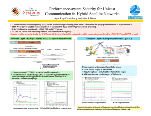 Performance-aware Security for Unicast Communication in Hybrid Satellite Networks