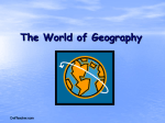 Unit 1: An Overview of Geography