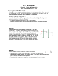 PLC Activity #2 Electric Fields &amp; Potentials