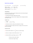 Electric Forces and Fields