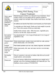 Eating Well During Cancer Treatment