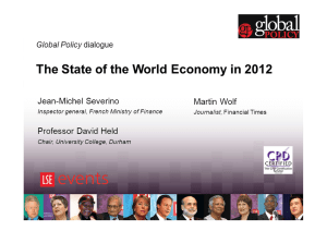 The shift and the shocks: prospects for the world economy