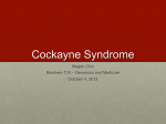 Megan Chin - Cockayne Syndrome