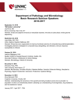 Basic Science Seminar Series 2016-2017