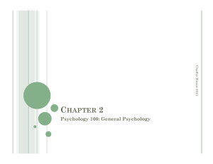 PSYC 100 Chapter 2