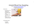 Arterial Blood Gas Sampling