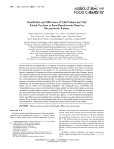 Journal of Agricultural and Food Chemistry