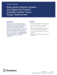 Solid State Protection System and Digital Rod Position Indication System Power Supply Replacement