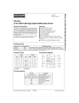 FIN1031 3.3V LVDS 4-Bit High Speed Differential Driver FI N1031