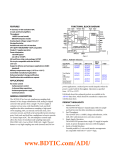 FEATURES FUNCTIONAL BLOCK DIAGRAM