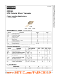 KSD526 NPN Epitaxial Silicon Transistor Power Amplifier Applications