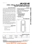 MAX1179/MAX1187/MAX1189 16-Bit, 135ksps, Single-Supply ADCs with Bipolar Analog Input Range General Description