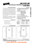 MAX115/MAX116 2x4-Channel, Simultaneous-Sampling 12-Bit ADCs ________________General Description