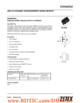 ZVN4525Z 250V N-CHANNEL ENHANCEMENT MODE MOSFET SUMMARY