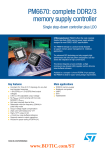 PM6670: complete DDR2/3 memory supply controller Single step-down controller plus LDO