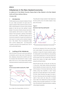 Imbalances in the New Zealand economy SPEECH