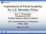 Implications of Fiscal Austerity for U.S. Monetary Policy