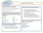 Math A Focus: Geometry February 11- March 22, 2013