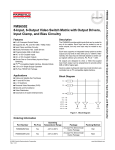 FMS6502 8-Input, 6-Output Video Switch Matrix with Output Drivers,