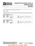 Integrated Precision Battery Sensor for Automotive System ADuC7033 Silicon Anomaly