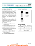 DS1813 5V EconoReset with Pushbutton  GENERAL DESCRIPTION