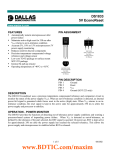 DS1833 5V EconoReset FEATURES PIN ASSIGNMENT