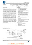 EUP8060X  1A Li-Ion/Polymer Charger IC with Thermal Regulation and OVP